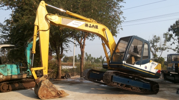 ขายด่วน1280000รถเเม็คโครKOBELCO SK120มาร์คทีรถนำเข้าเก่าญี่ปุ่นแท้ไม่เคยใช้งานเมืองไทยเลย