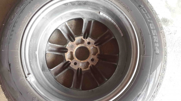 ขายล้อแม็ควาตานาเบ้แท้ๆพร้อมยางบริสโตนปึ 12 ดอกเต็ม สภาพสวยๆครับ
