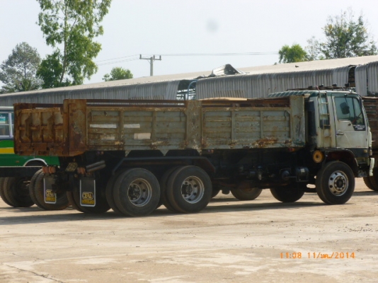 แสงฟ้าเต้นรถ////ขายรถ HINO-3M ดั้มแม่ ลูก2คานดั้ม ส.สุชัย ยางสภาพ80\%