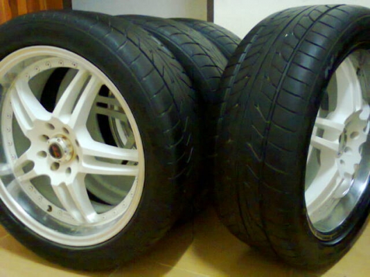 LENSO Passion 17X7 ET42 4/100-114+Nitto NT555 215-45-17 ปี10ดอกสวย