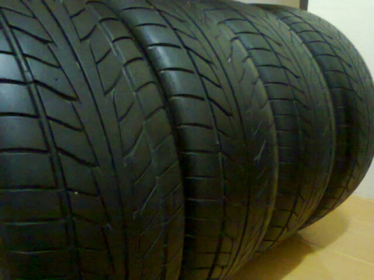 LENSO Passion 17X7 ET42 4/100-114+Nitto NT555 215-45-17 ปี10ดอกสวย