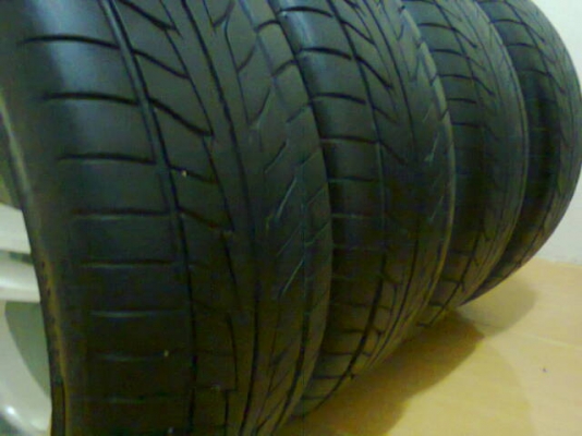 LENSO Passion 17X7 ET42 4/100-114+Nitto NT555 215-45-17 ปี10ดอกสวย