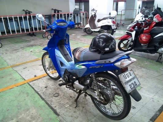 wave 125i หัวฉีด ไมล์ดิจิตอล กุญแจใหญ่ สีฟ้า