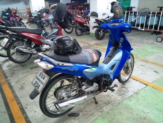 wave 125i หัวฉีด ไมล์ดิจิตอล กุญแจใหญ่ สีฟ้า
