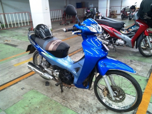 wave 125i หัวฉีด ไมล์ดิจิตอล กุญแจใหญ่ สีฟ้า