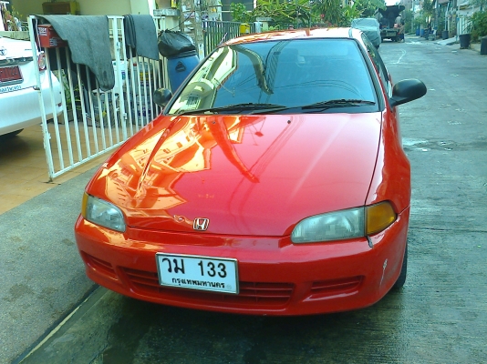 ขายรถHONDA 3DOOR สีแดง ปี94