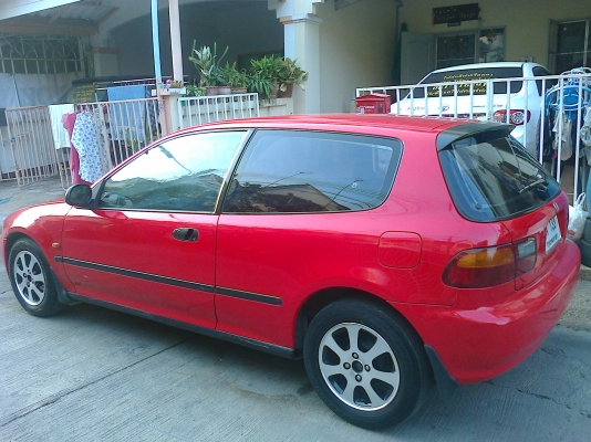 ขายรถHONDA 3DOOR สีแดง ปี94