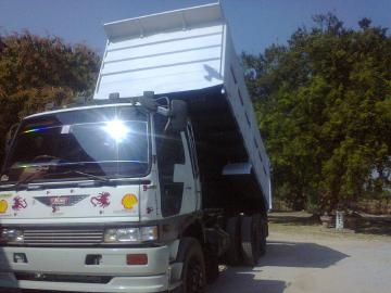 ขายรถบรรทุกสิบล้อดั๊มพ์ HINO 3M ปี 38 เครื่องเดิม เกียร์เดิม กระบะเหล็ก ยาง 80\% แชสซีสวย ทะเบียนพร้อม