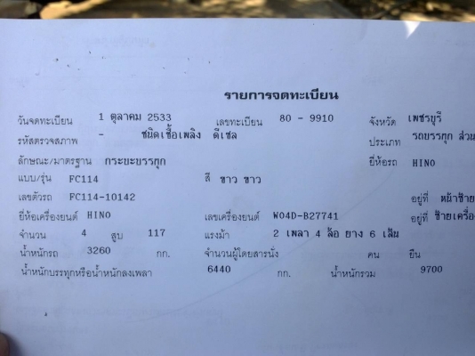 ขาย 6ล้อHINO FC 117แรงกระบะคาร์โก้ยาว5.50พร้อมใช้ ขาย 6ล้อHINO FC 117แรงกระบะคาร์โก้ยาว5.50พร้อมใช้