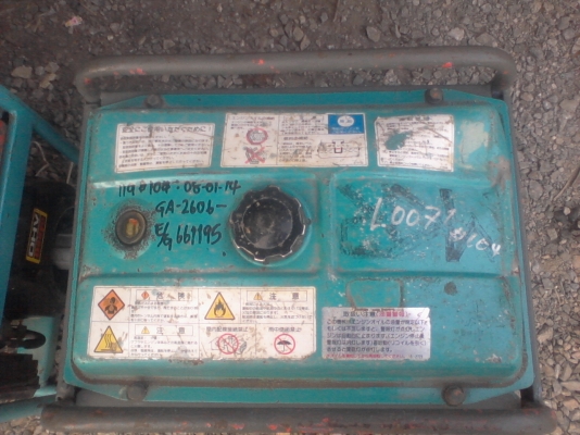 ขายเครื่องปั่นไฟนำเข้าจากญี่ปุ่นขนาดเล็กDENY0จำนวน2เครื่องYANMA1เครื่อง