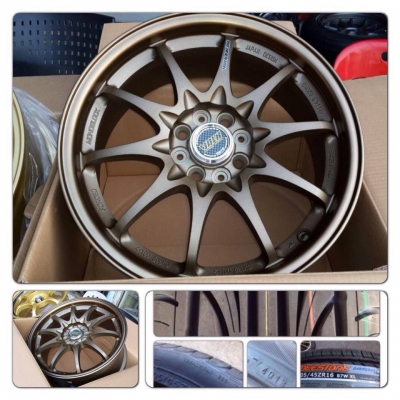 ขายล้อแม็กซ์ใหม่ CE28 ขอบ16 4 รู100 +ยางใหม่ Deestone ของแถมเพียบ เพียง 21,500 บาท