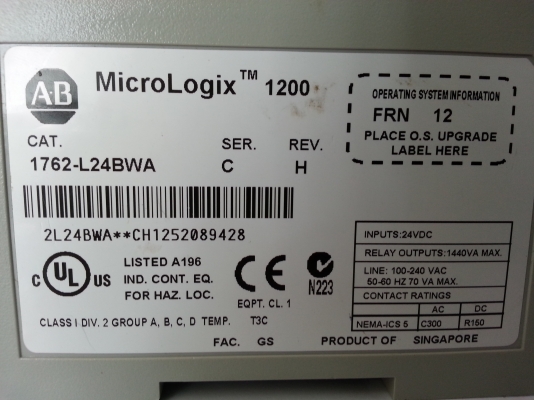 PLC micrologix 1200 PLC micrologix 1200