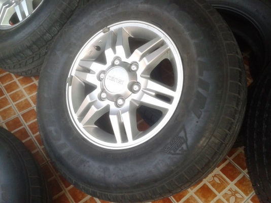 ชุด7,500฿)แม็กDmaxแท้16"เดิมโรงงานใส่กระบะ6รู(ได้หลายรุ่น)ฝาครบ พร้อมยาง265/70/16ดอกสวยๆ