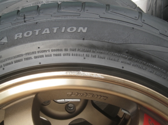 ขายล้อแม็กมือสอง TE37 SL 15"x7" et38 4รู100 +ยางยางผลิตสัปดาห์ที่10 ปี12 สนใจติดต่อเล็กคลองสามครับ (081-3747940)