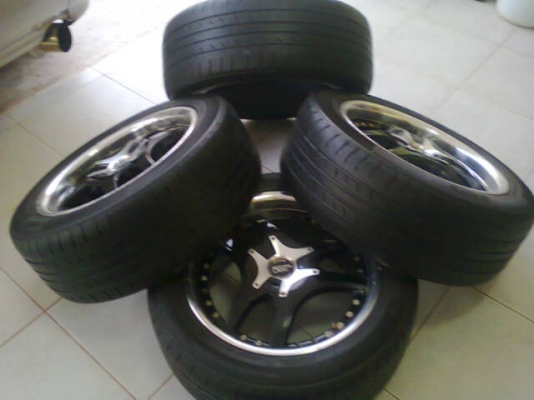 กกน JAPAN 17X7.5 ET20 5/100-114+JINGU 215-55-17 ปี4010 พร้อมใช้ต่อยาวๆ