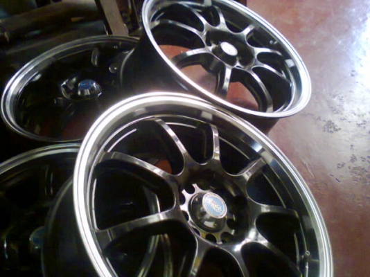 17x7.5 5/100-114 ดีไม่คดดุ้งใช้น้อยล้อสวยเงาๆพร้อมใช้