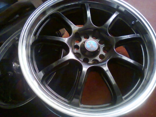 17x7.5 5/100-114 ดีไม่คดดุ้งใช้น้อยล้อสวยเงาๆพร้อมใช้