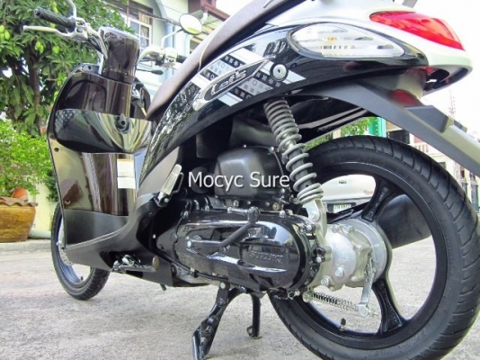 <ขายแล้วครับ>Suzuki Let s Premium สีดำ น้ำตาล เรียบหรู ด้วยล้อแม็กดำเข็ม  ปี 56