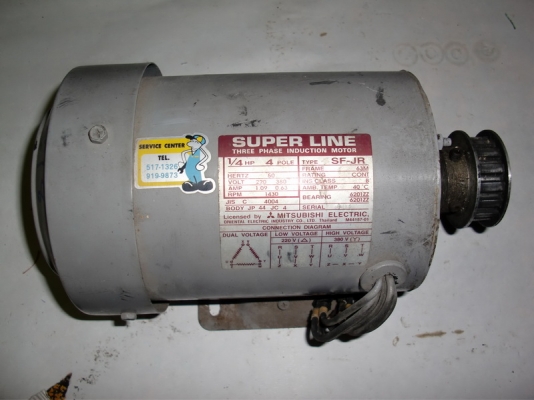 ขายมอเตอร์ไฟฟ้า Mitsubishi รุ่น SF-JR 1/4 แรงม้า ไฟ 3 สาย