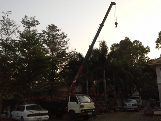 ขายรถ6ล้อMITSIBISHI ติดเครนU-NIC 4ท่อน