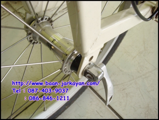 จักรยานพับ ขาไก่ PEUGEOT สีขาวมุข สวย ค่ะ
