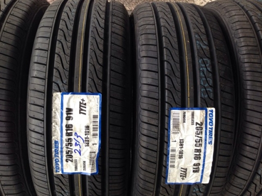 ยางใหม่ TOYO 205-55-16 ถูกสุดๆ เส้นละ 3,550.- ยางใหม่ TOYO 205-55-16 ถูกสุดๆ เส้นละ 3,550.-