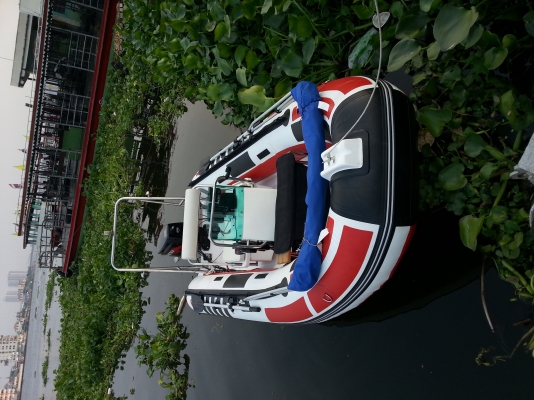 ขายเรือยางท้องไฟเบอร์4.0ม.เครื่องtohatsu30แรง