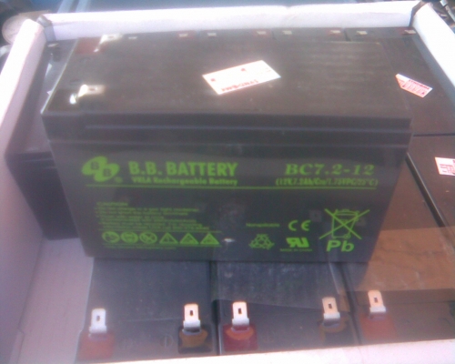 แบตเตอร์รี 12 โวลแห้ง 7.2  แอมของใหม่