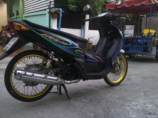 +ขายนูโวตัวเก่าสีน้ำเงินดำตัวทูโทนเครื่องเดิมๆเลยครับเครื่องเงียบๆชุดข้างไม่หอน16999บ      เอกสารชุดโอนครบไม่ขาด เครื่องเงียบๆเลยครับ     ชุดข้างไม่หอน รถเดิมๆ ชุดสีไม่ค่อยสวยตามสภาพครับ     นอกนั้นไม่มีปัญหาอะไรดูรถได้ที่สมุทรปราการหนามแดง     บางพลีครับ