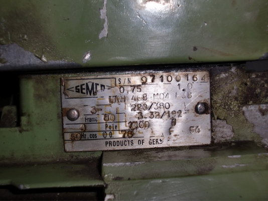 ขายมอเตอร์ไฟฟ้า SEMCO  1แรงม้า 3phase