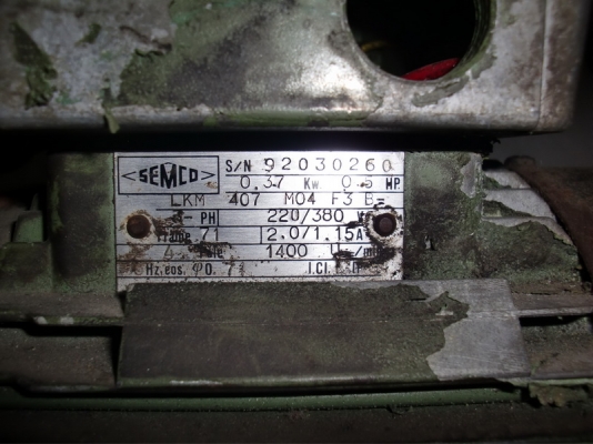 ขายมอเตอร์ไฟฟ้า SEMCO  1/2แรงม้า 3phase