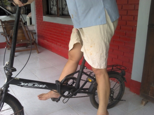 รถจักรยานพับได้แบบพับ4ท่อน พับแล้วเหลือนิดเดียว