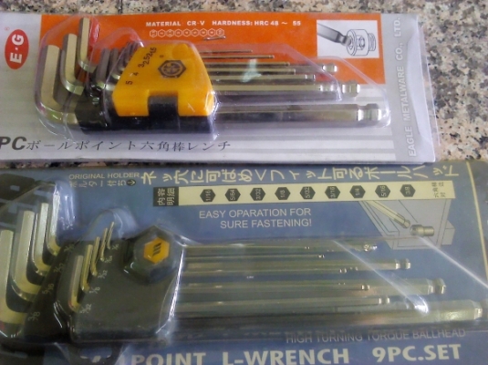 ชุดปะแจ L อย่างดี แข็ง เป็นของญี่ปุ่น มีทั้งหน่วย มม.และ นิ้ว