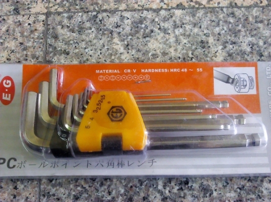 ชุดปะแจ L อย่างดี แข็ง เป็นของญี่ปุ่น มีทั้งหน่วย มม.และ นิ้ว