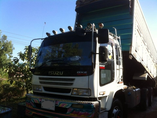 ขาย อีซุ 320 แรง P11C / ปี 2555 ( พ่วงแม่ลูก 22 ล้อดั๊มเกษตร 3 เพลา )