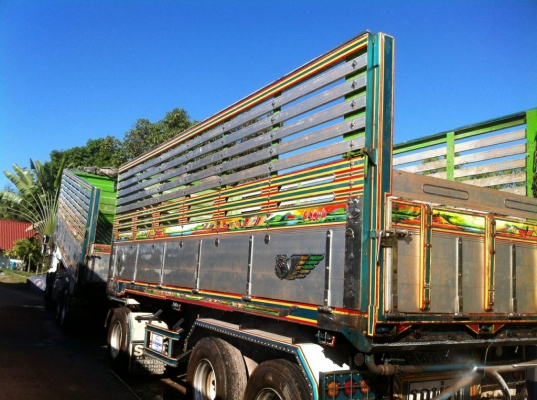 ขาย อีซุ 320 แรง P11C / ปี 2555 ( พ่วงแม่ลูก 22 ล้อดั๊มเกษตร 3 เพลา )