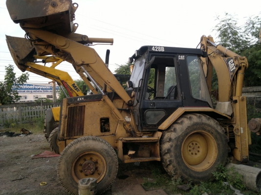 ขายรถตักหน้า ขุดหลัง 2 เพลา 4X4 CAT 428-B เล่มทะเบียน สภาพสวย