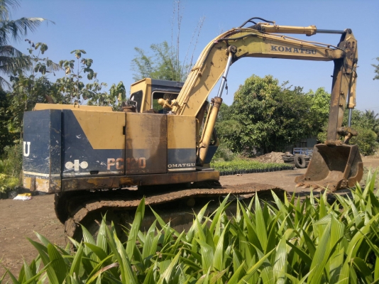 ขายรถแบคโฮ KOMATSU PC-120-2 เอกสารเล่มทะเบียน รถสวยประมาณ 80\% lสนใจโทร