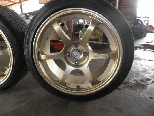 ขายล้อ rg 2 4/100ขอบ17 พร้อมยางใหม่1คู่ ยางหมด1คู่