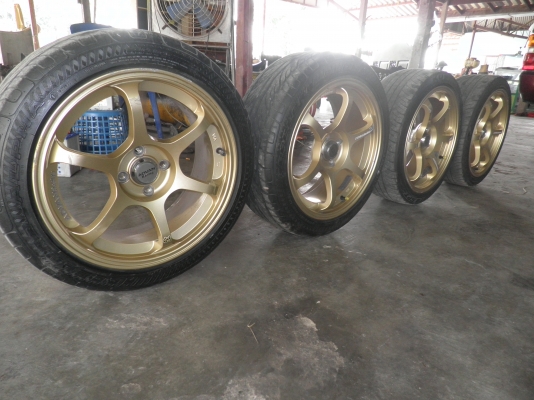 ขายล้อ rg 2 4/100ขอบ17 พร้อมยางใหม่1คู่ ยางหมด1คู่