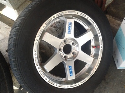 ขายแม๊กก้านยก TE37 VOLK MASTER แท้ขอบ18 5รู114 พร้อมยาง