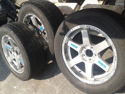 ขายแม๊กก้านยก TE37 VOLK MASTER แท้ขอบ18 5รู114 พร้อมยาง