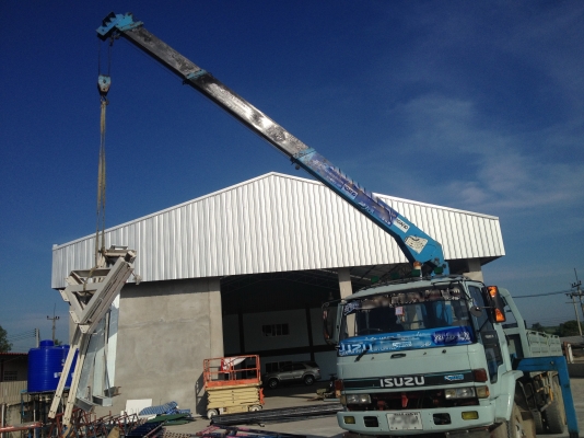 สิบล้อเพลาเดียวติดเครน 3.6 ตัน 5 ปลอก 4 ชัก ยาวสะใจราคาถูก