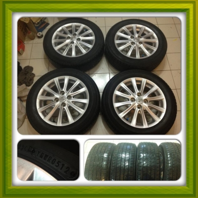 ขายล้อ NEW VIOS 12 ก้าน ขอบ 15 4/100 +ยางปี12 ราคา 11,900บาท