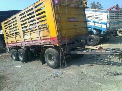 ขายรถสิบล้อ HIno mega Fm 380 คอกเกษตร พ่วงแม่ลูก แม่ 12 ล้อ ลูก3 คานแท้ 7 เมตร