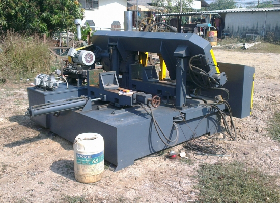 Sell> ขายเลื่อยสายพาน Band Saw มือสอง เทียบกับ Amada 400 ตัวใหญ่ เป็นเครื่อง กึ่งออโต้ครับ กำแพงแสน นครปฐมครับ