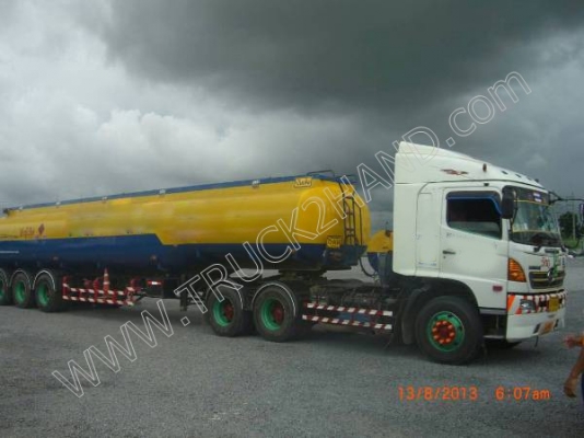รถบรรทุก 10 ล้อหัวลาก ยี่ห้อ HINO 380 แรงม้า พร้อมหางแท็งค์ 40,000 ลิตร