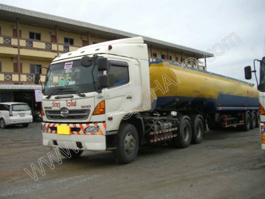 รถบรรทุก 10 ล้อหัวลาก ยี่ห้อ HINO 380 แรงม้า พร้อมหางแท็งค์ 40,000 ลิตร