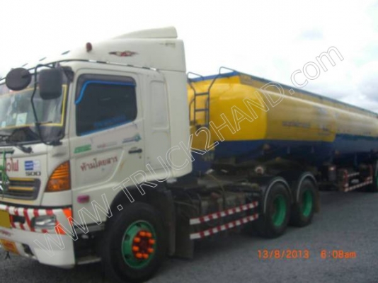 รถบรรทุก 10 ล้อหัวลาก ยี่ห้อ HINO 380 แรงม้า พร้อมหางแท็งค์ 40,000 ลิตร