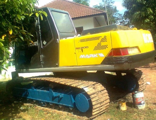 **1,100,000 บ.ต่อรอง**ขายแบคโฮสภาพสวยๆ KOBELCO MARKIII SK200 เก๋งเทาแท้ ซีเรียล17,xxx ไฟฟ้าเต็ม ช่วงล่างเต็ม เอวแน่น ทำงานเร็ว ไม่โหลด เครื่องเดิมปั้มเดิม มีแอร์ บูมอาร์มสวยไม่มีปะ พร้อมใช้ พร้อมลุยงาน เอกสารเล่มทะเบียนครบ ราคาต่อรองได้เด้อ พี่น้องครับ